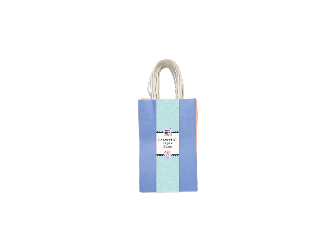 Coloured Paper Bags  | Pack of 4