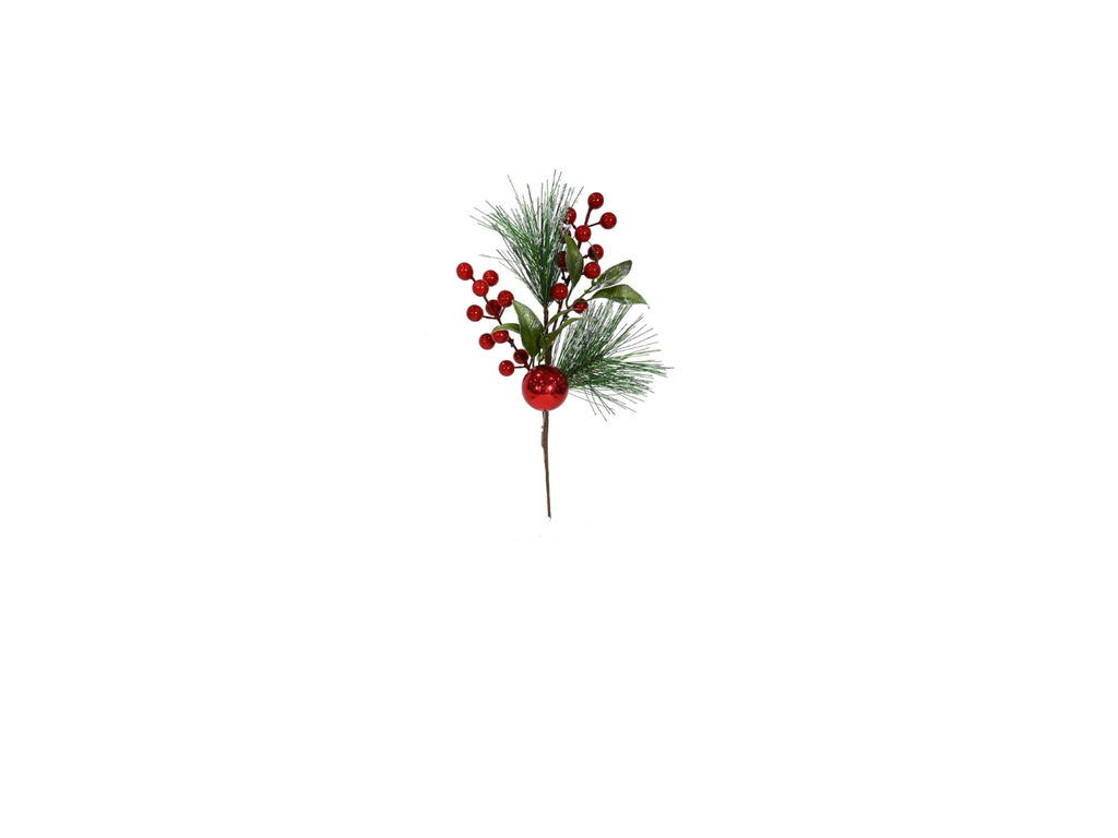 Snowy Pine Berry Bauble |  35CM