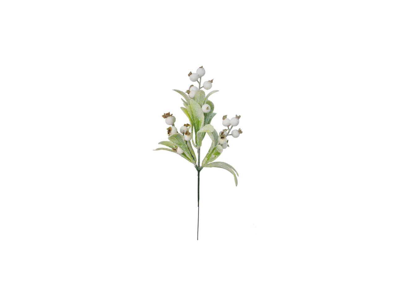 Snowy Mistletoe Pick |  23CM