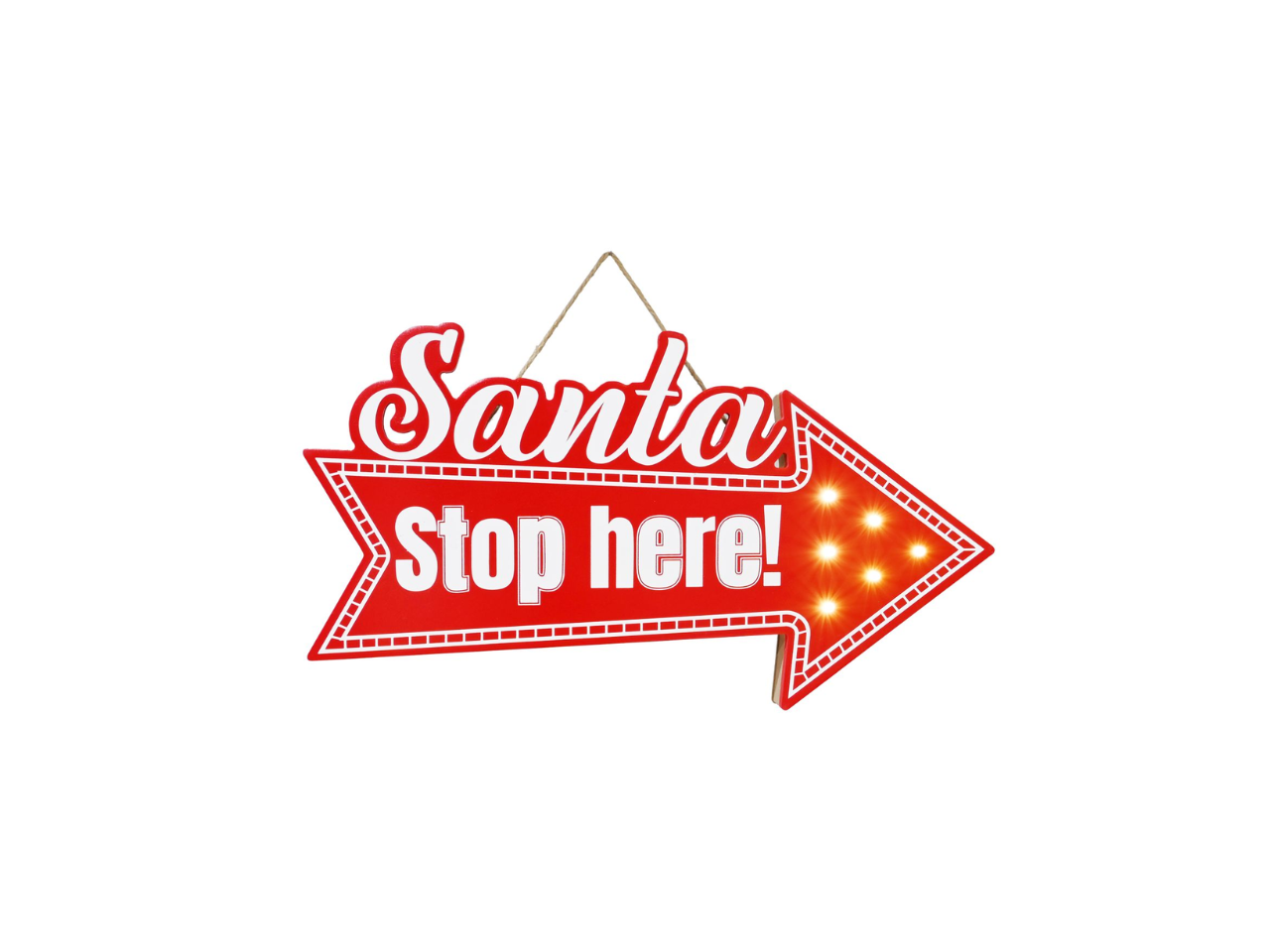 LED Hanging Stop Here Arrow | 41x22CM