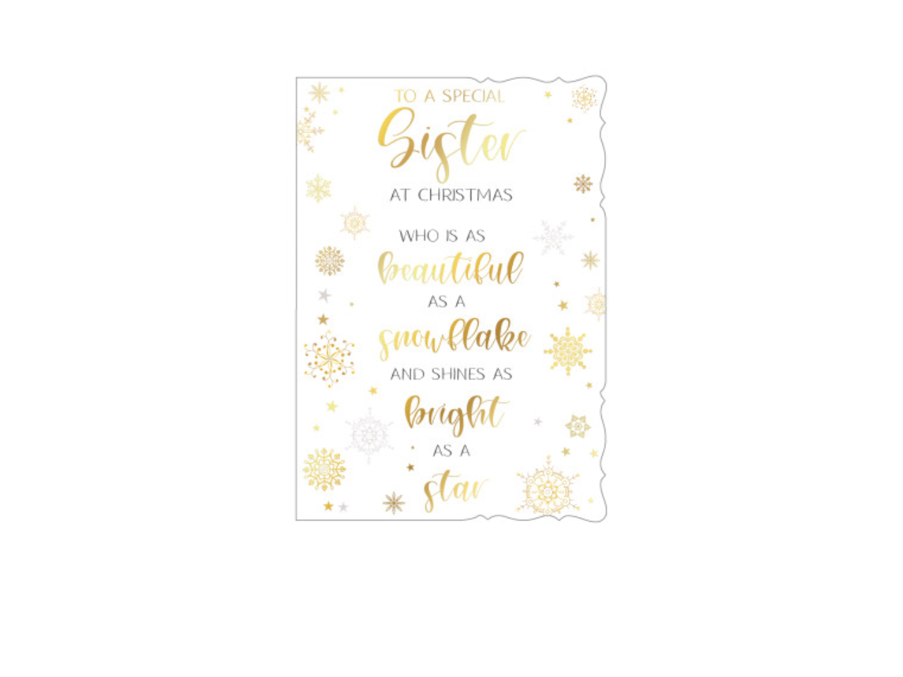 Sister Christmas Card