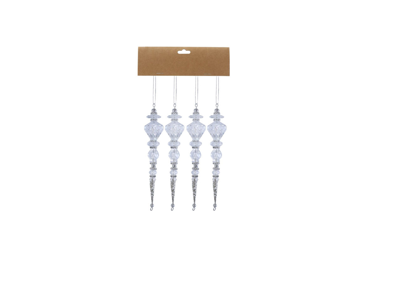 Icicle Pendant Drop 16.5CM | Pack of 4