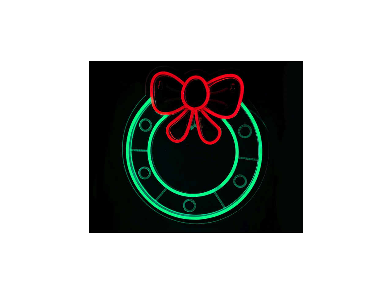LED Neonflex Wreath with Bow | 27CM