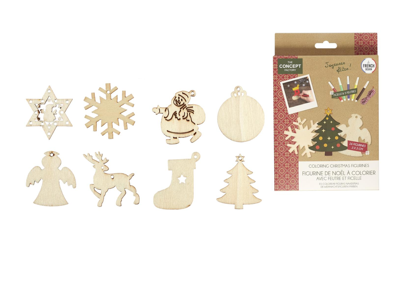 Colouring Christmas Figurines