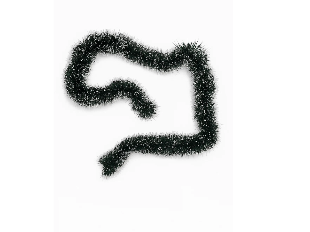 White & Green Tinsel | 2M