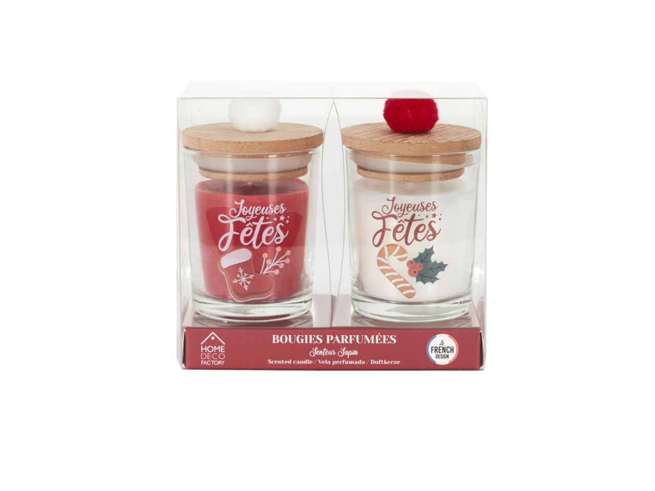 Candle Top Wood Pompon | Set of 2