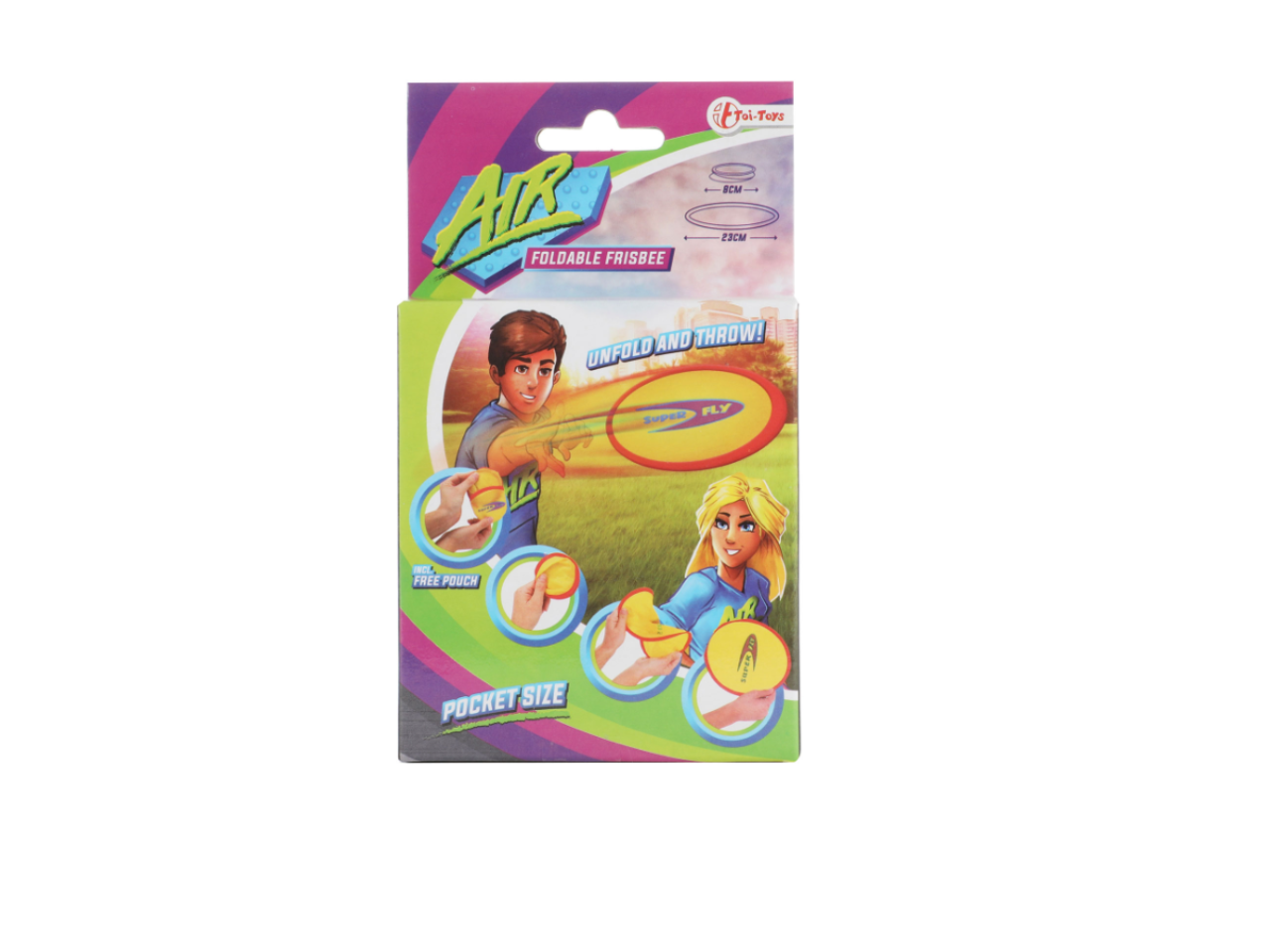 Air Foldable Pocket Frisbee With Case