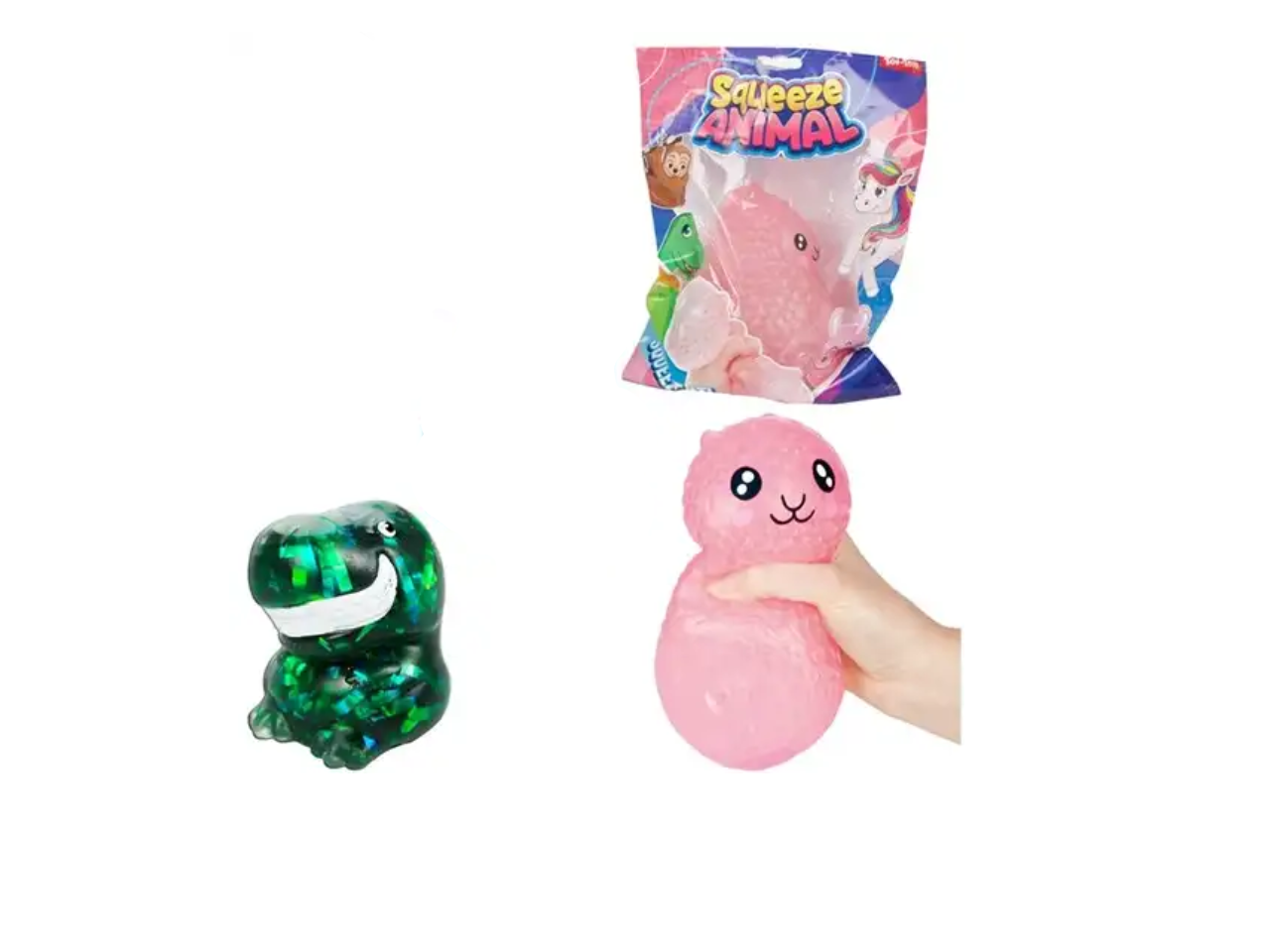15CM Fun Squeeze Animal |  Aqua Blob
