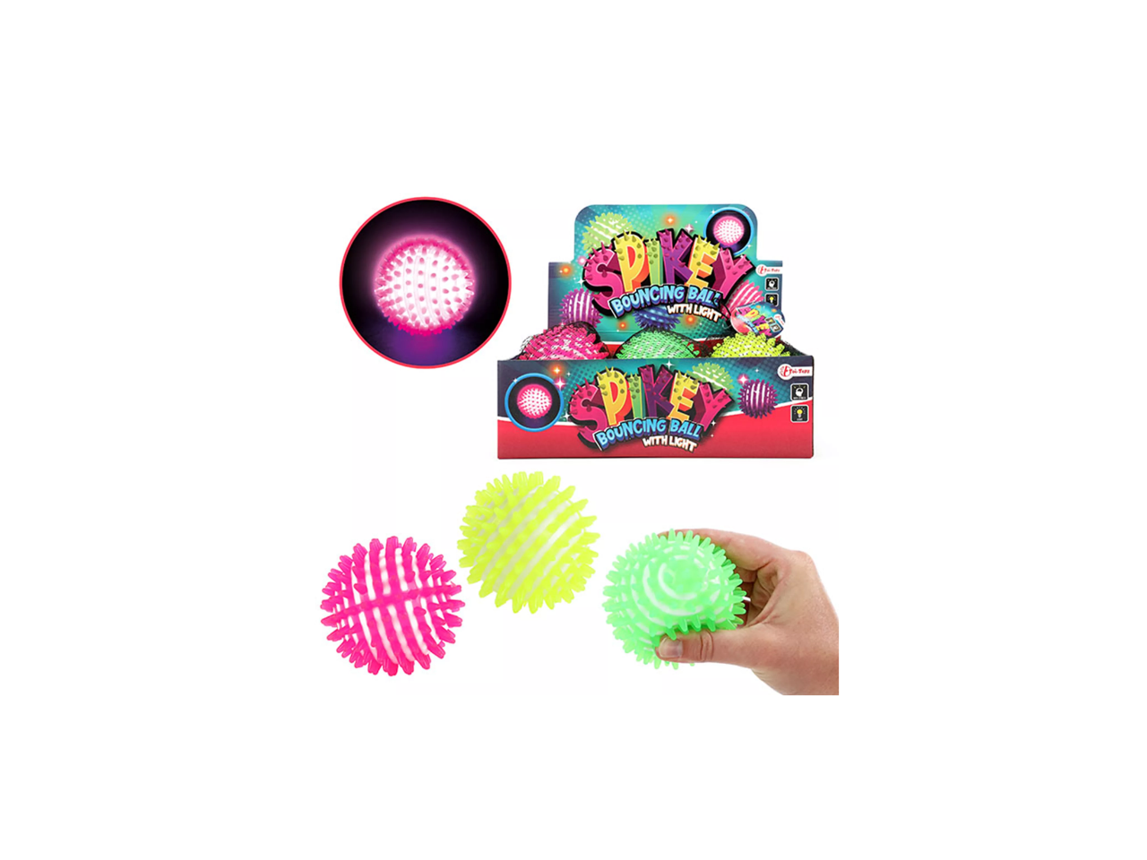 Colored Bouncy Ball with Light | 9 CM