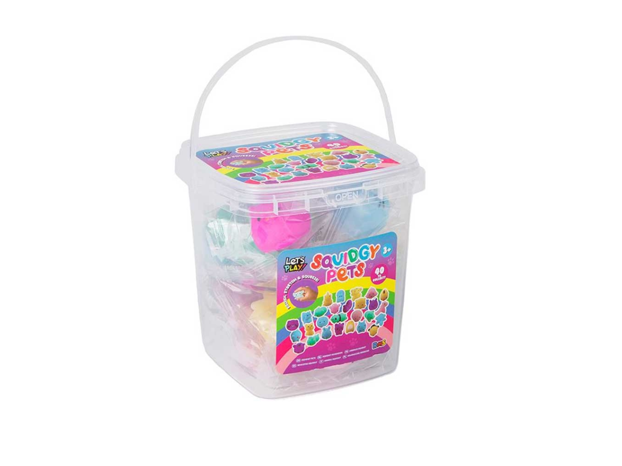 Tub of 18 Squidgey Pets