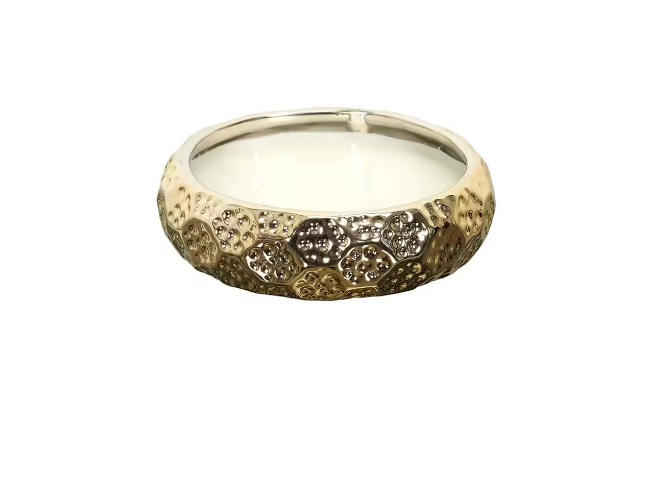 Gold Ceramic Scented Candle | 3 Wicks