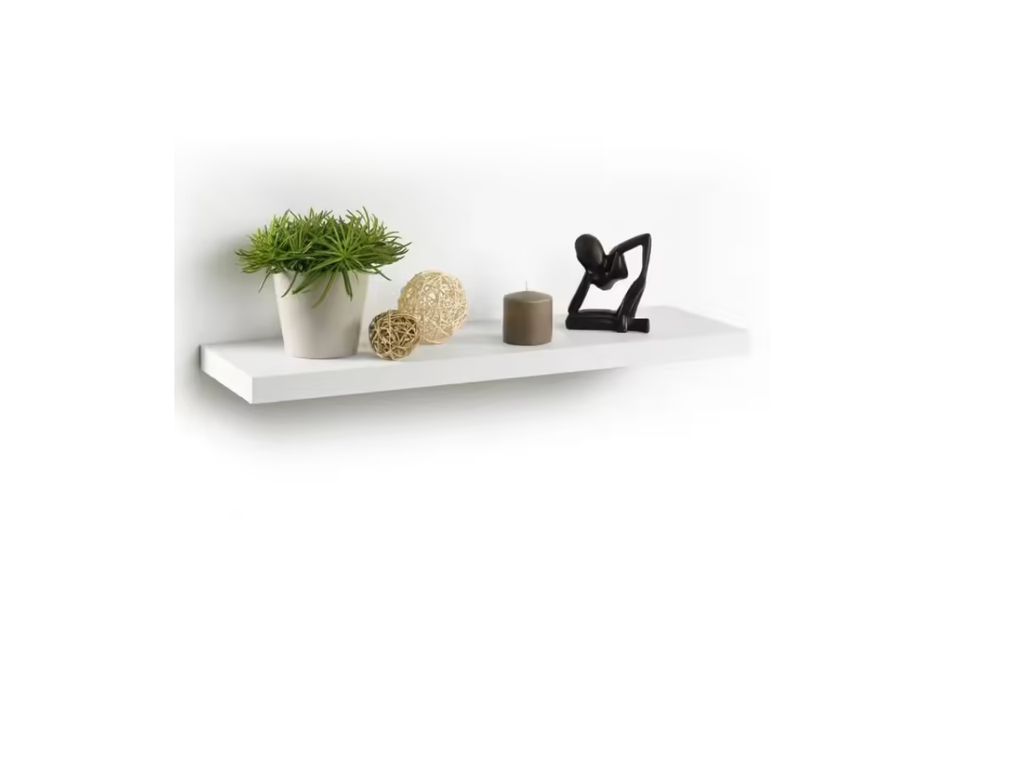White Floating Wall Shelf | 75X22.8CM
