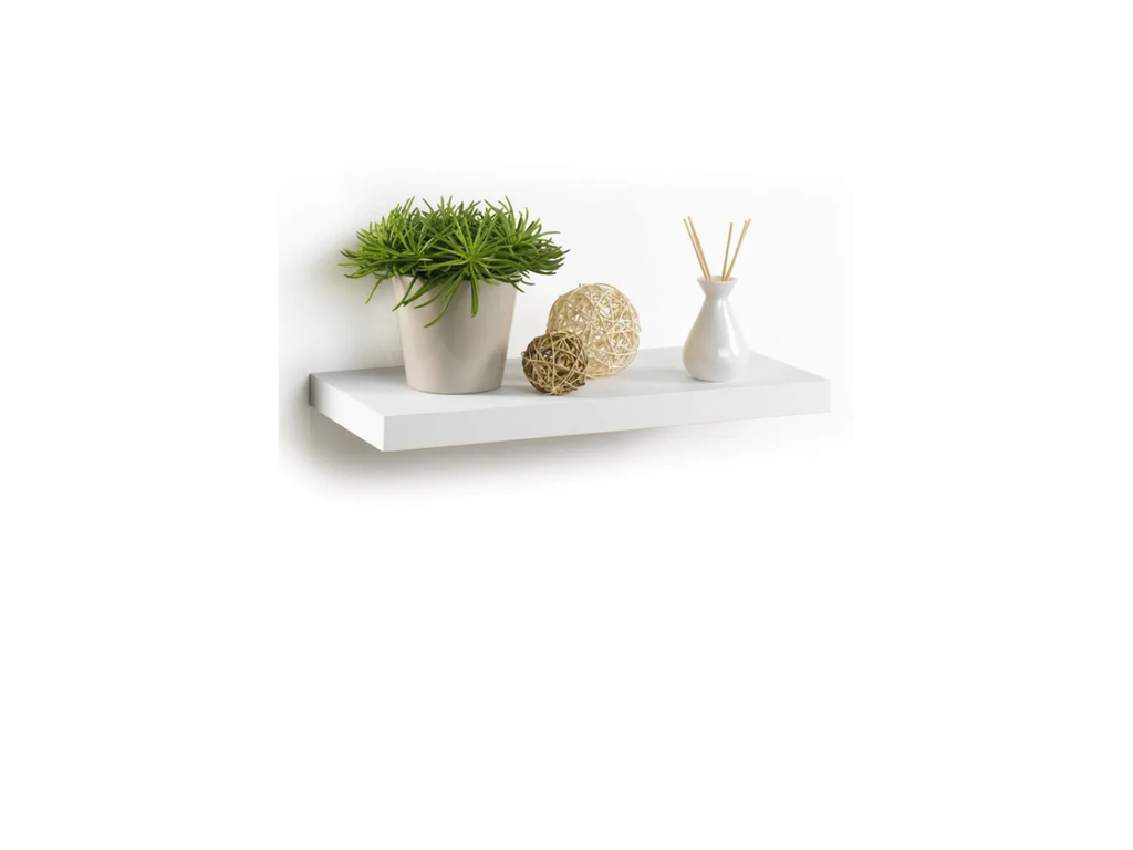 White Floating Wall Shelf | 50X22.8CM