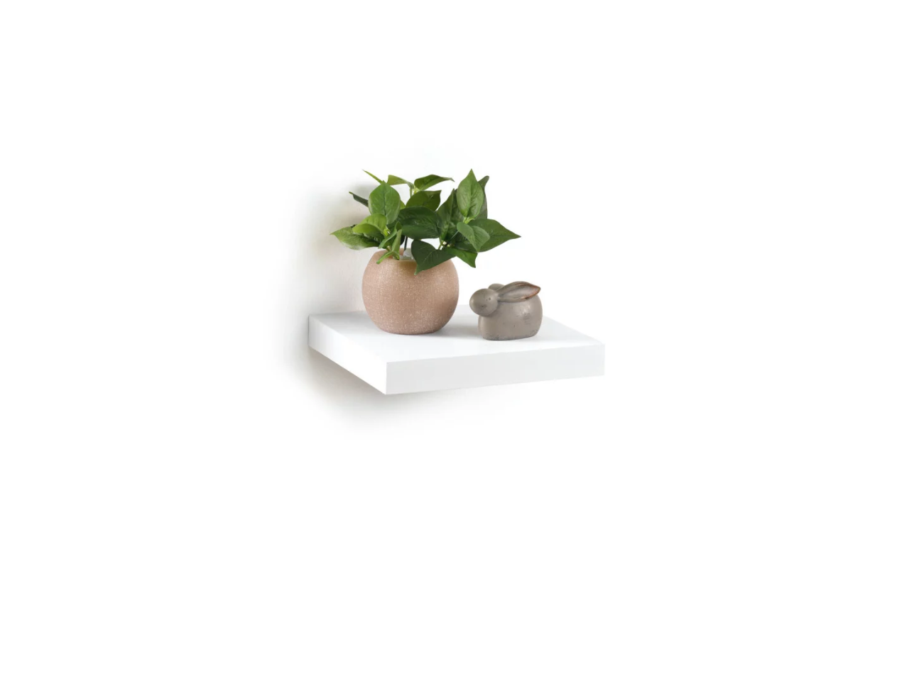 White Floating Shelf | 25x22.8CM
