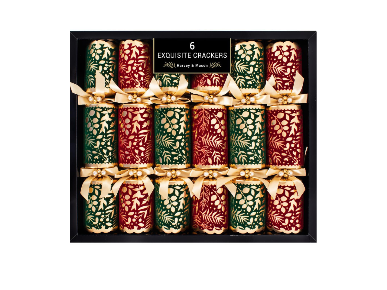 Pack of 6 Exquisite Christmas Crackers