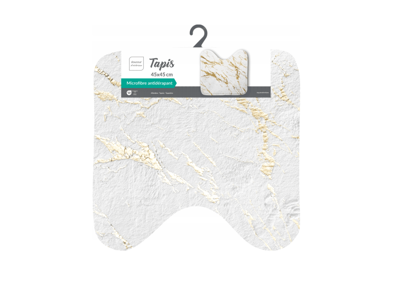 Toliet Mat in Metallic Gold | 45x45CM