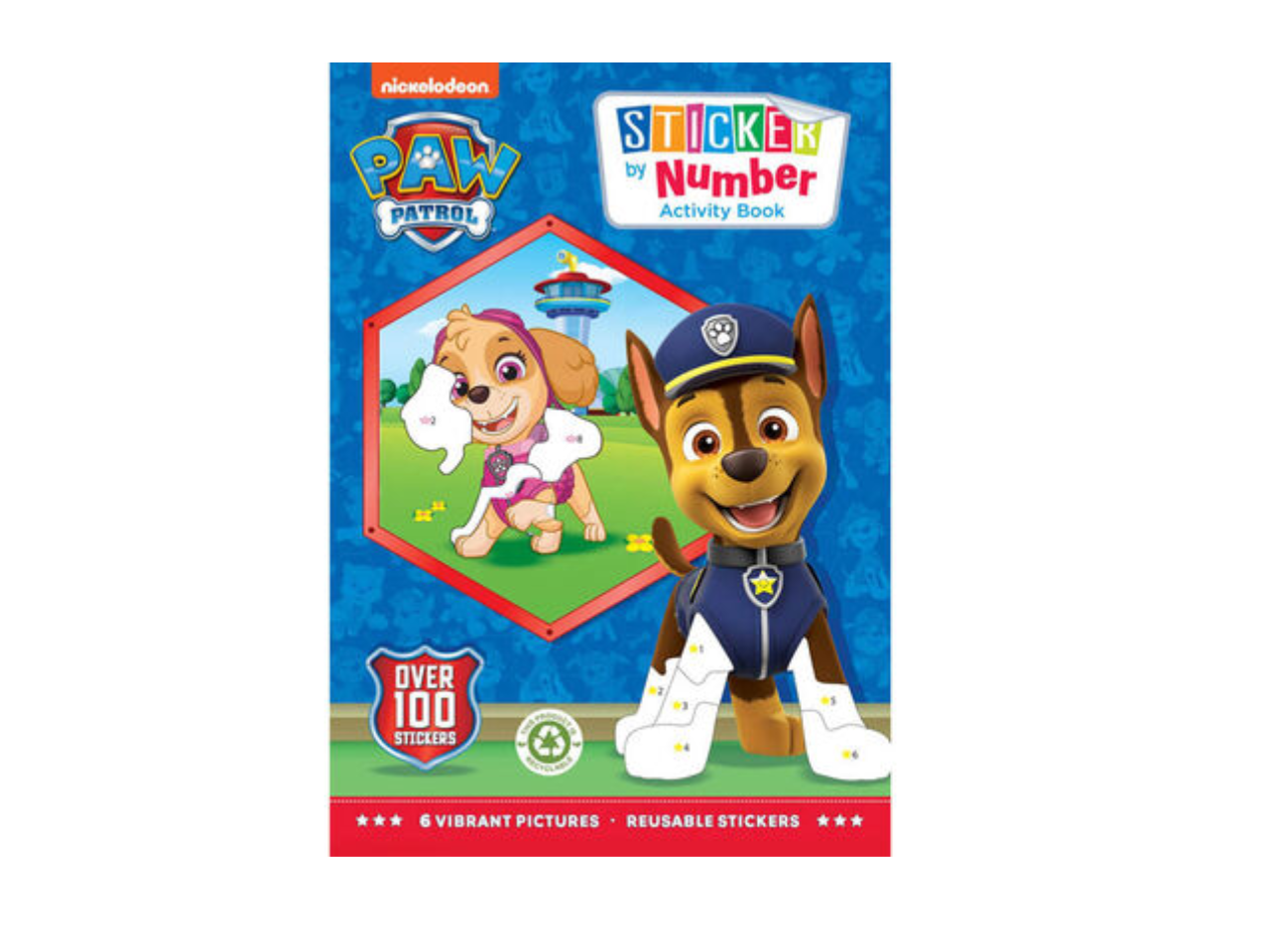 Paw Patrol Sticker by Number Activity Book