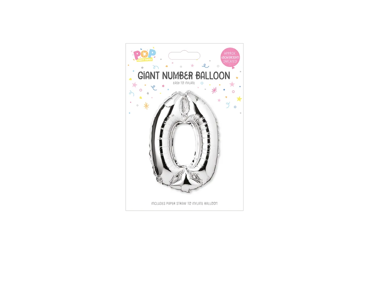 Number 0  Foil Balloon