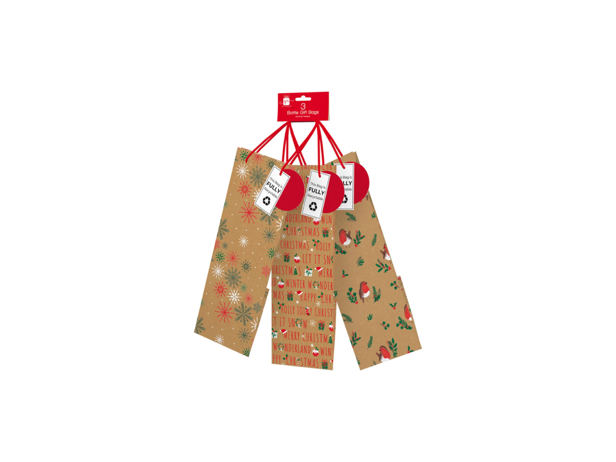 Bottle Gift Bags | Pack of 3