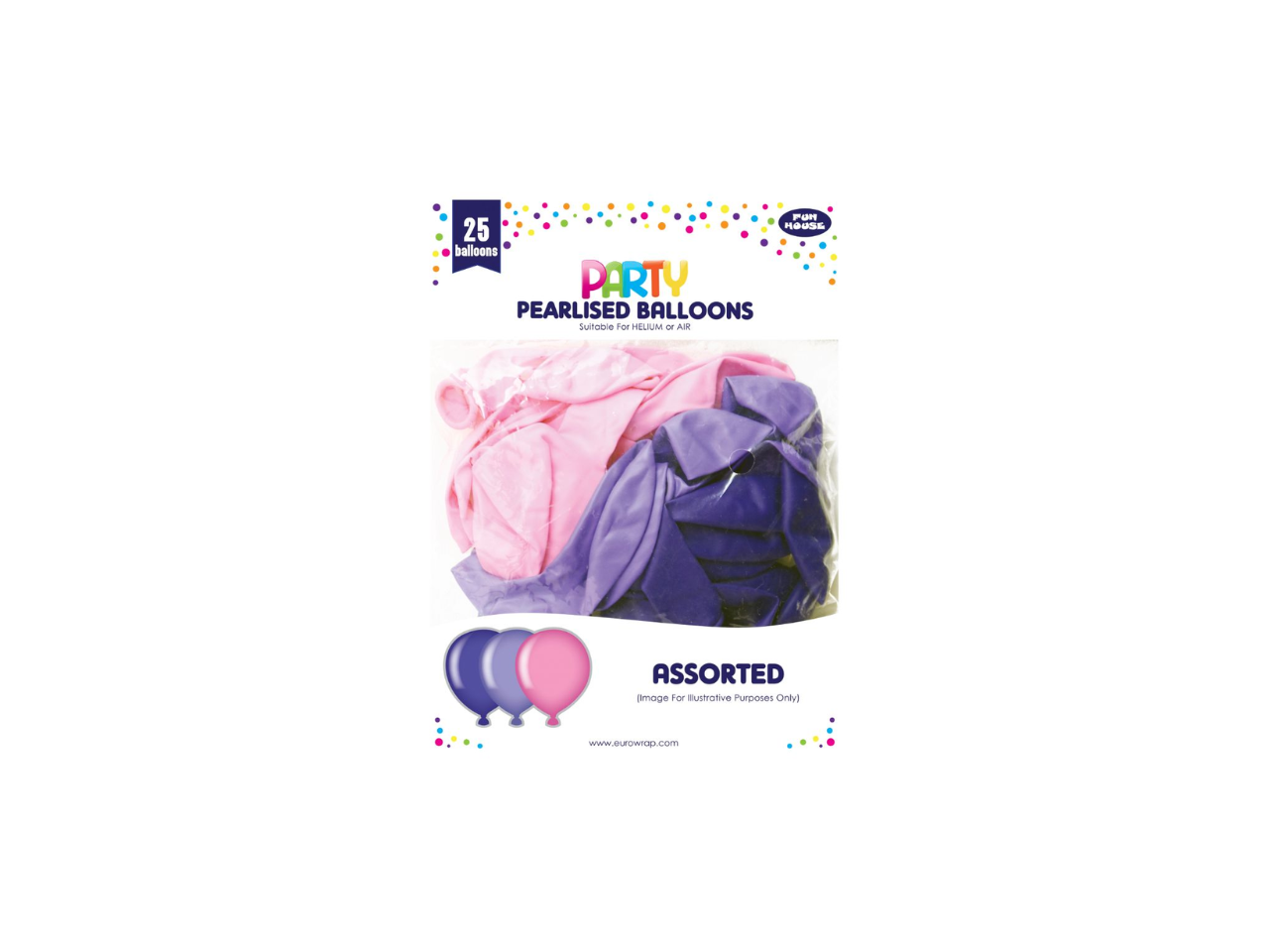 Party Balloons Pink & Purple | 25 Pcs