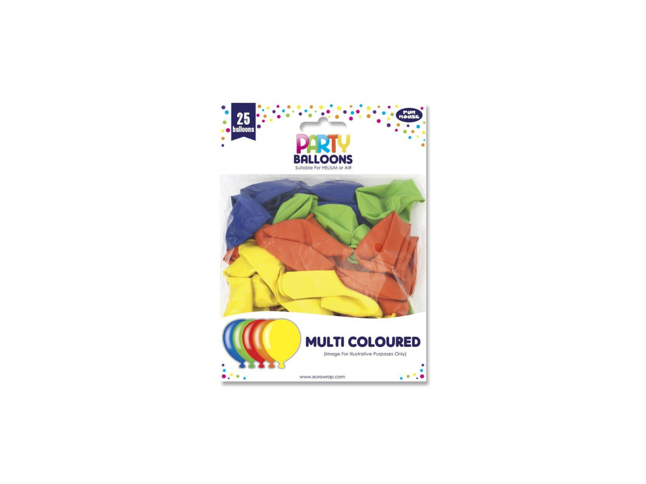 Multicolour balloons | 25 Pcs