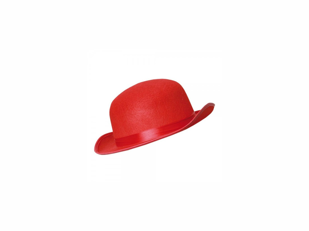 Carnival Red Clown Bowler Hat