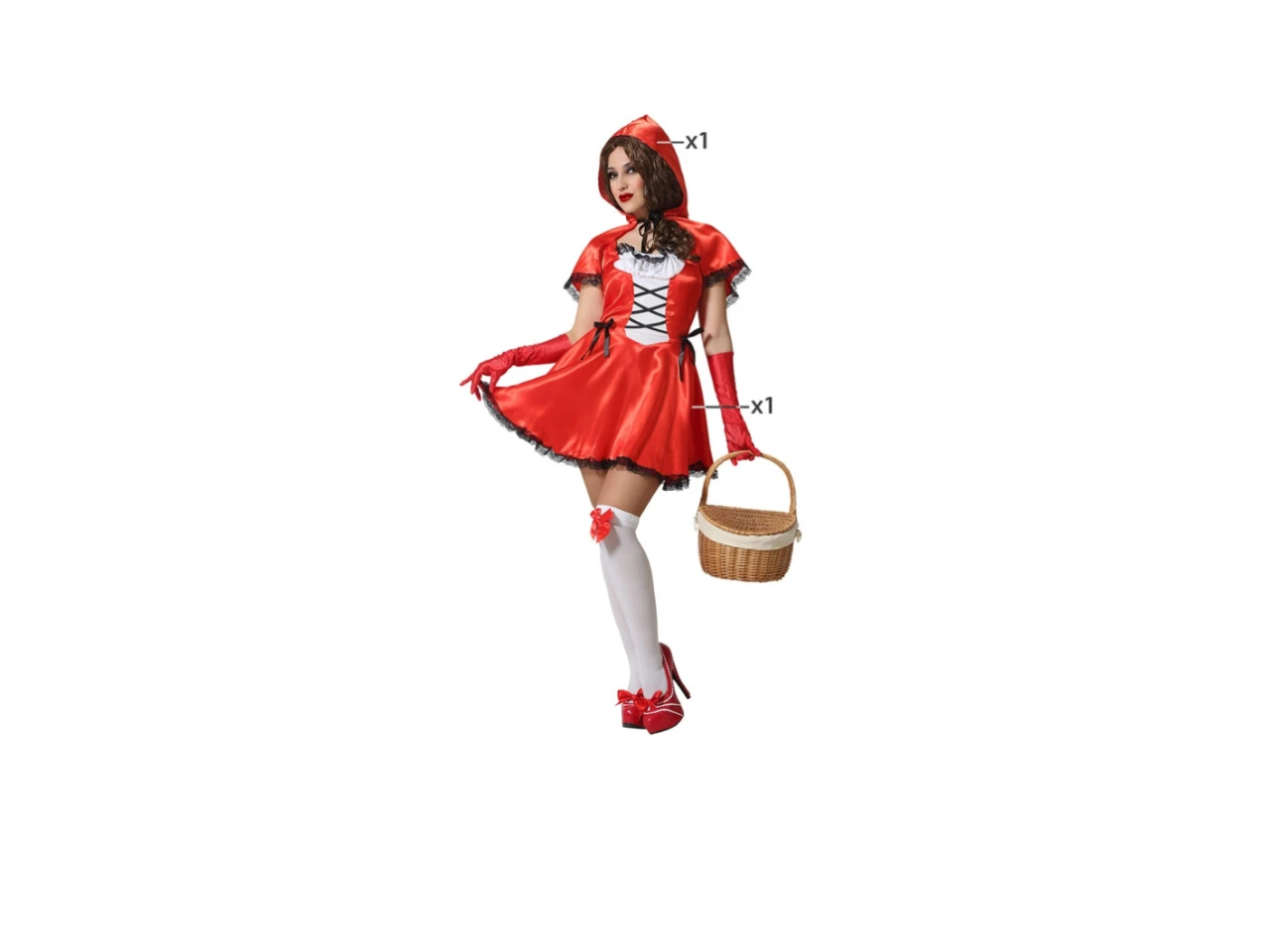 Carnival Costume Riding Hood | XS-S