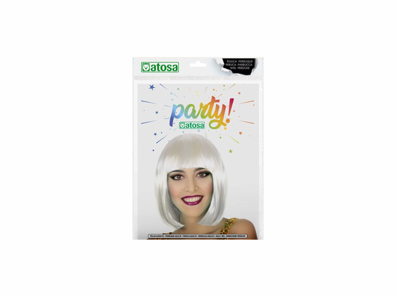 Bob Cut White Wig