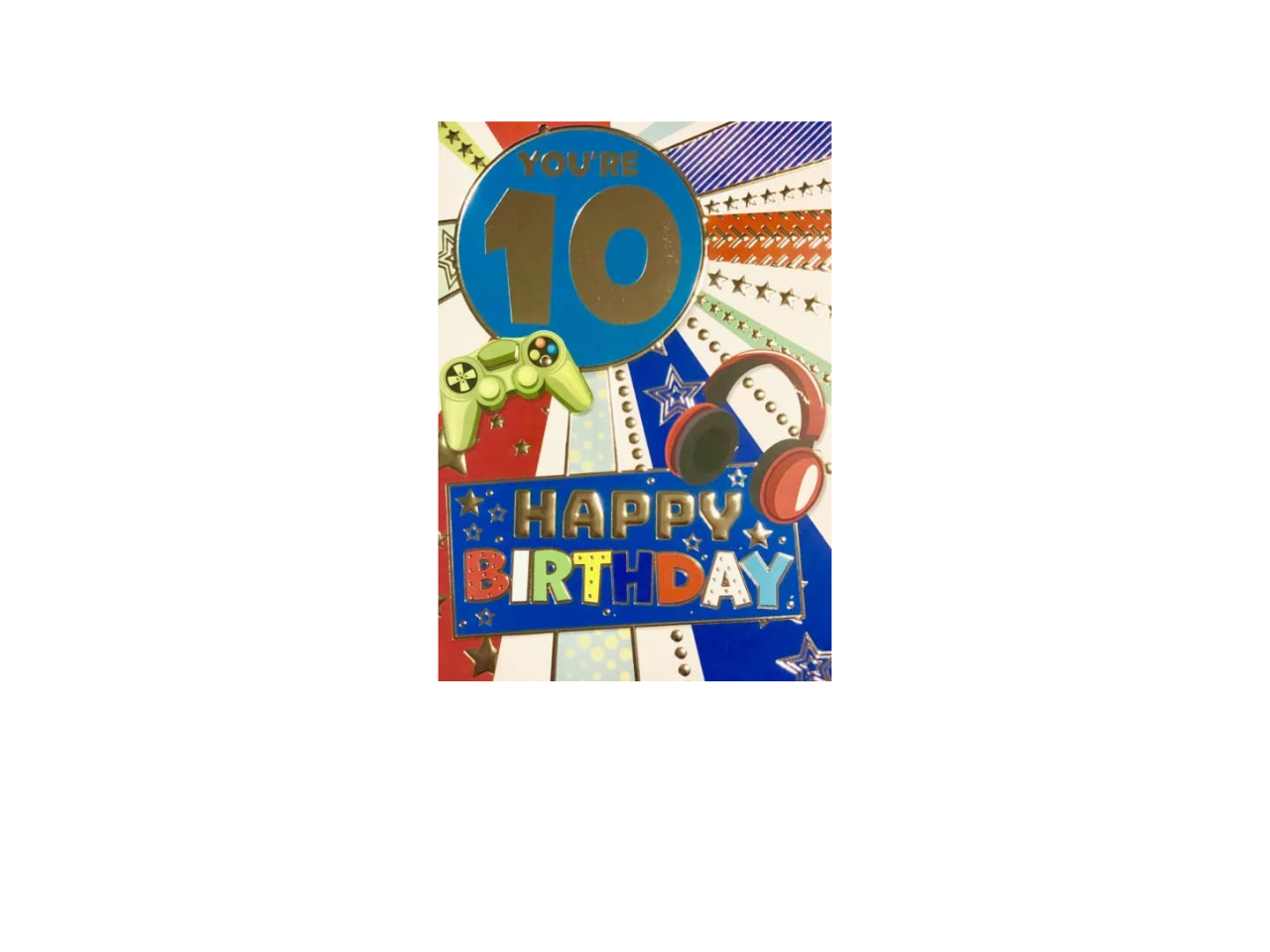 You're 10 Happy Birthday Card