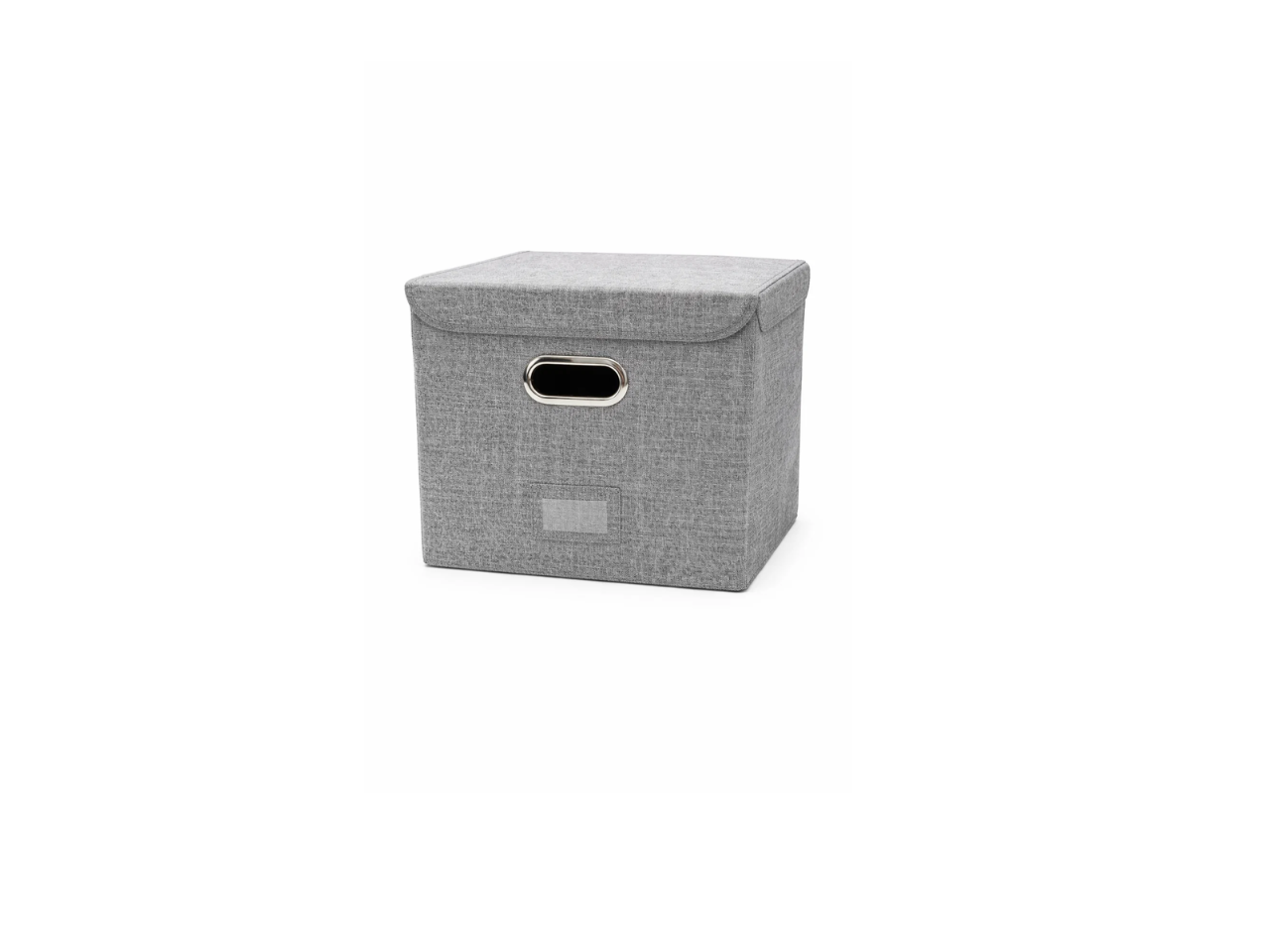 Grey  Foldable Box With Lid