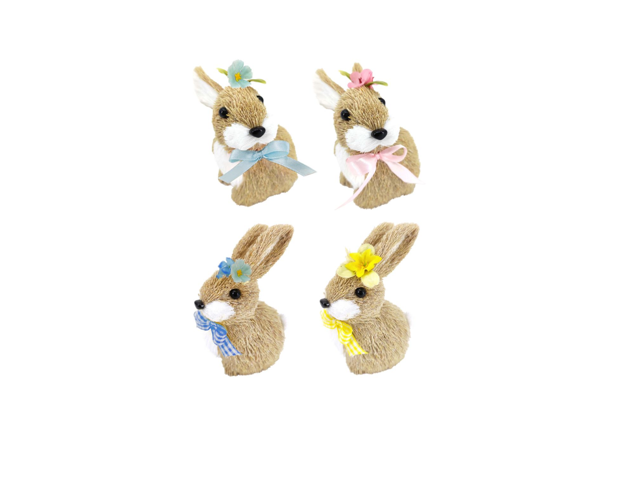 Easter Sitting Mini Bunny With Bow