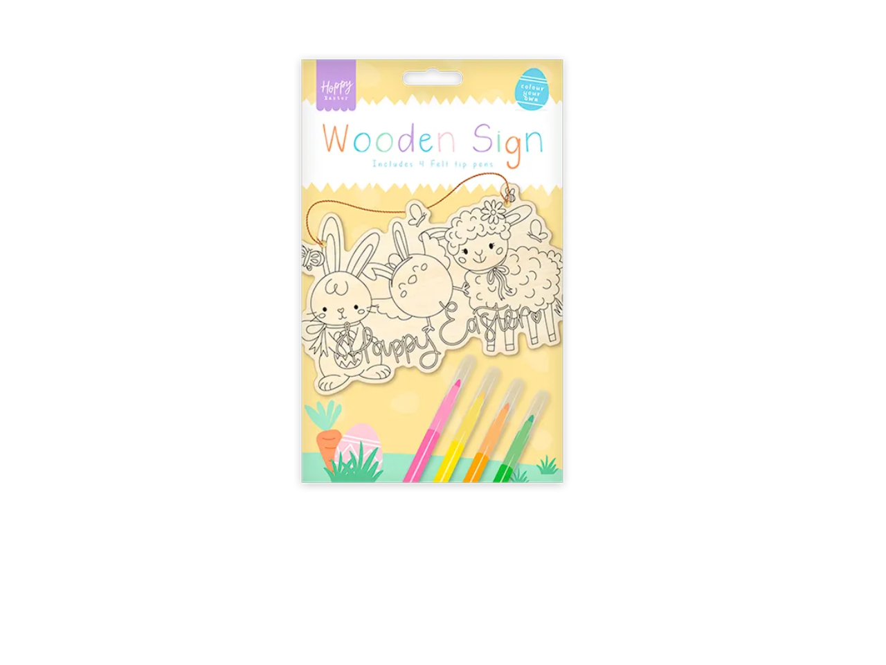 Easter Colour Your Own Wooden Sign