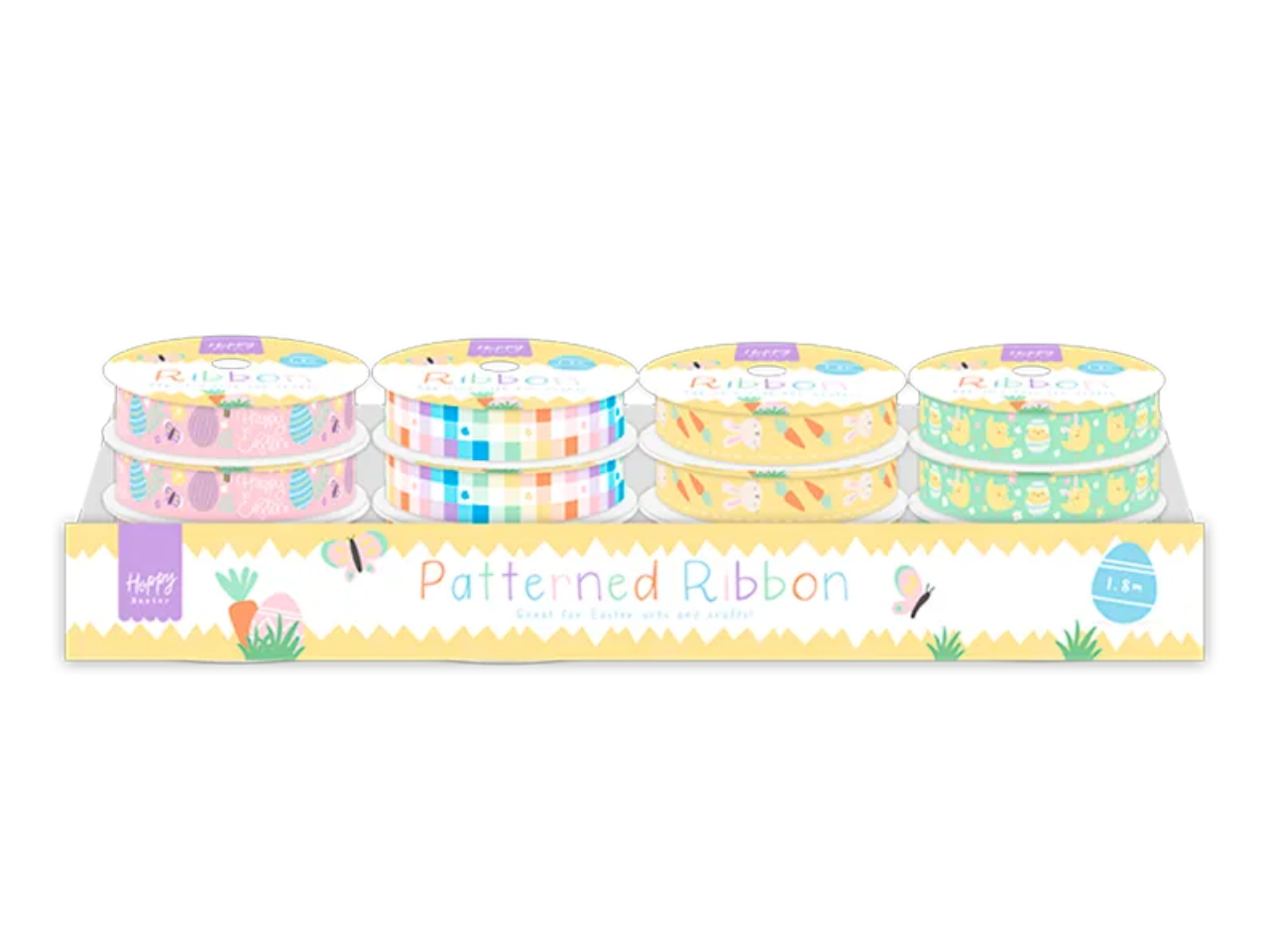 Assorted Easter Patterned Ribbon |  1.8cm x 2M