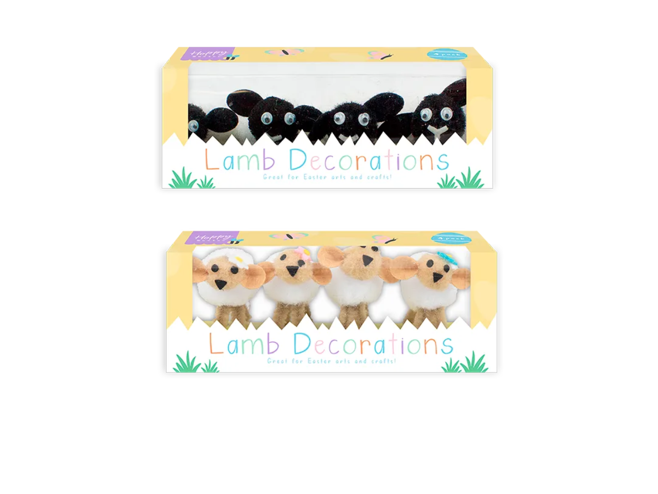 Easter Lamb Decorations | Pack of 4