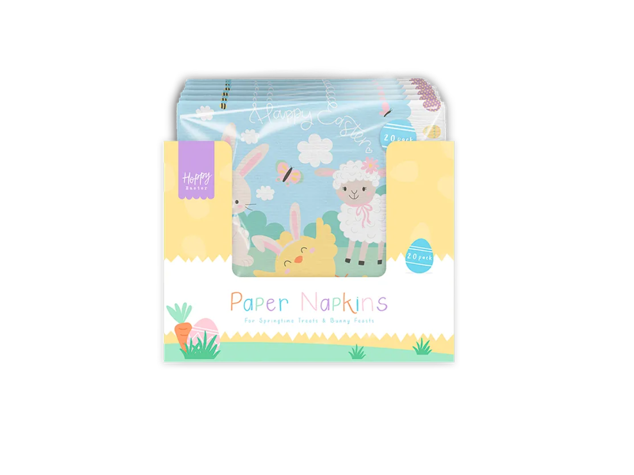 Easter Printed 3 Ply Napkins | Pack of 20