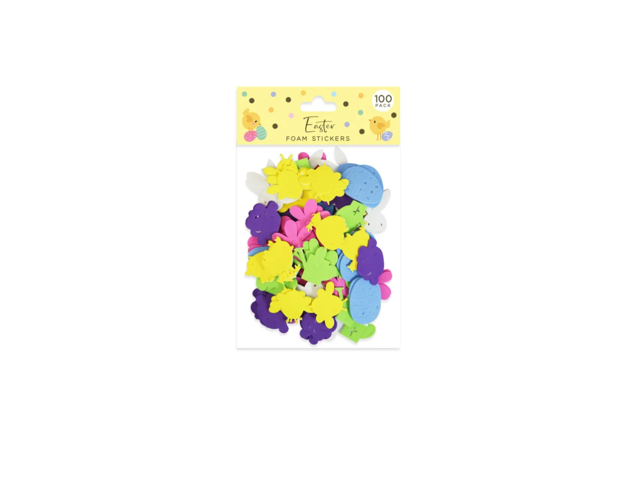 Easter Foam Sticker Shapes Pack of 100