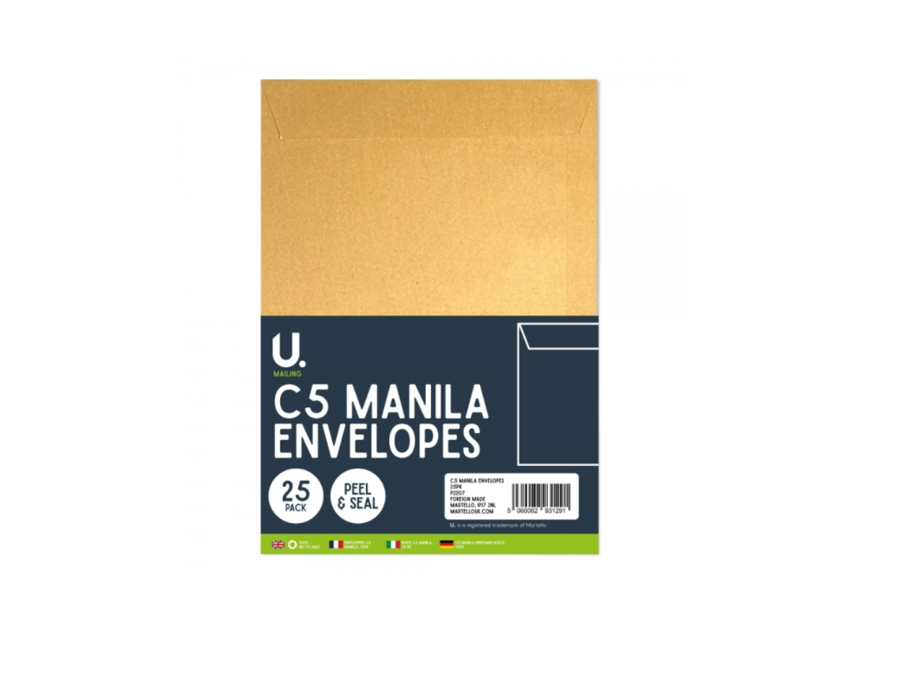 C5 Manila Envelopes | 25 Pack