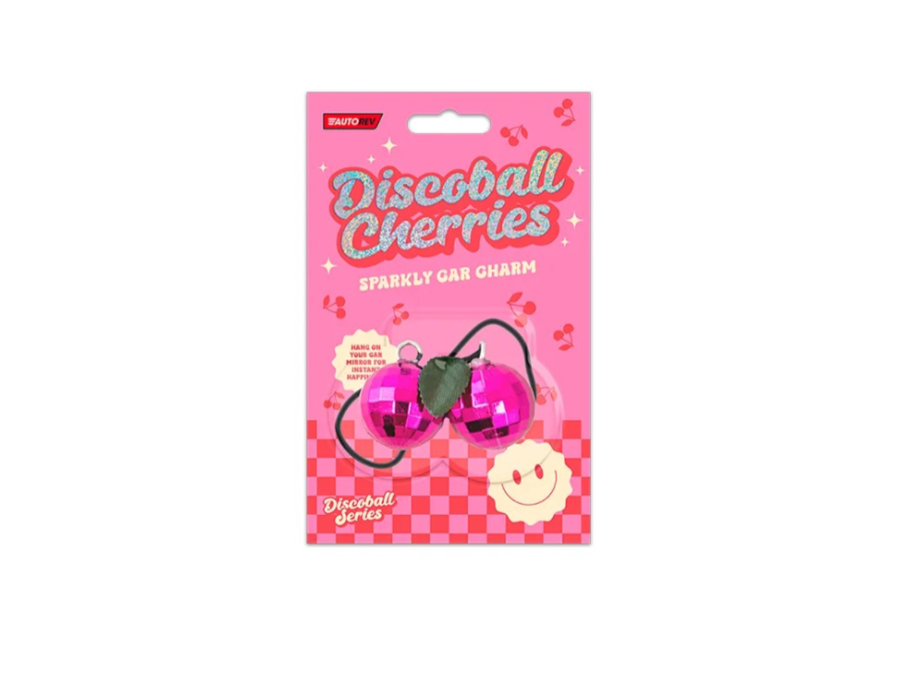 Disco Ball Cherries Car Charm