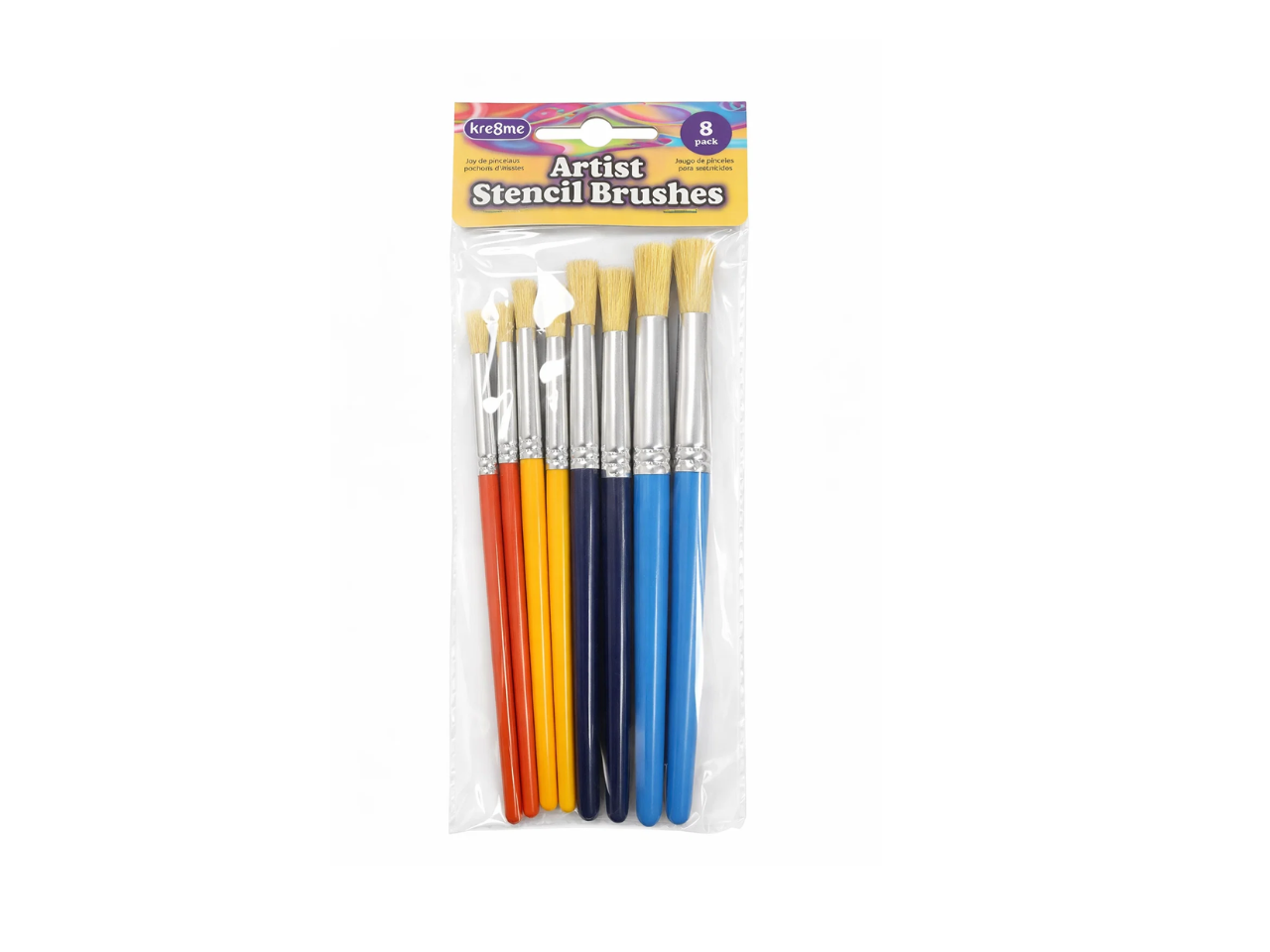 Artist Stencil Brushes |  Pack of 8