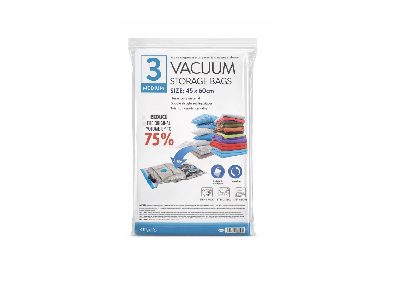 Vacuum Storage Bag  |  Pack of 3
