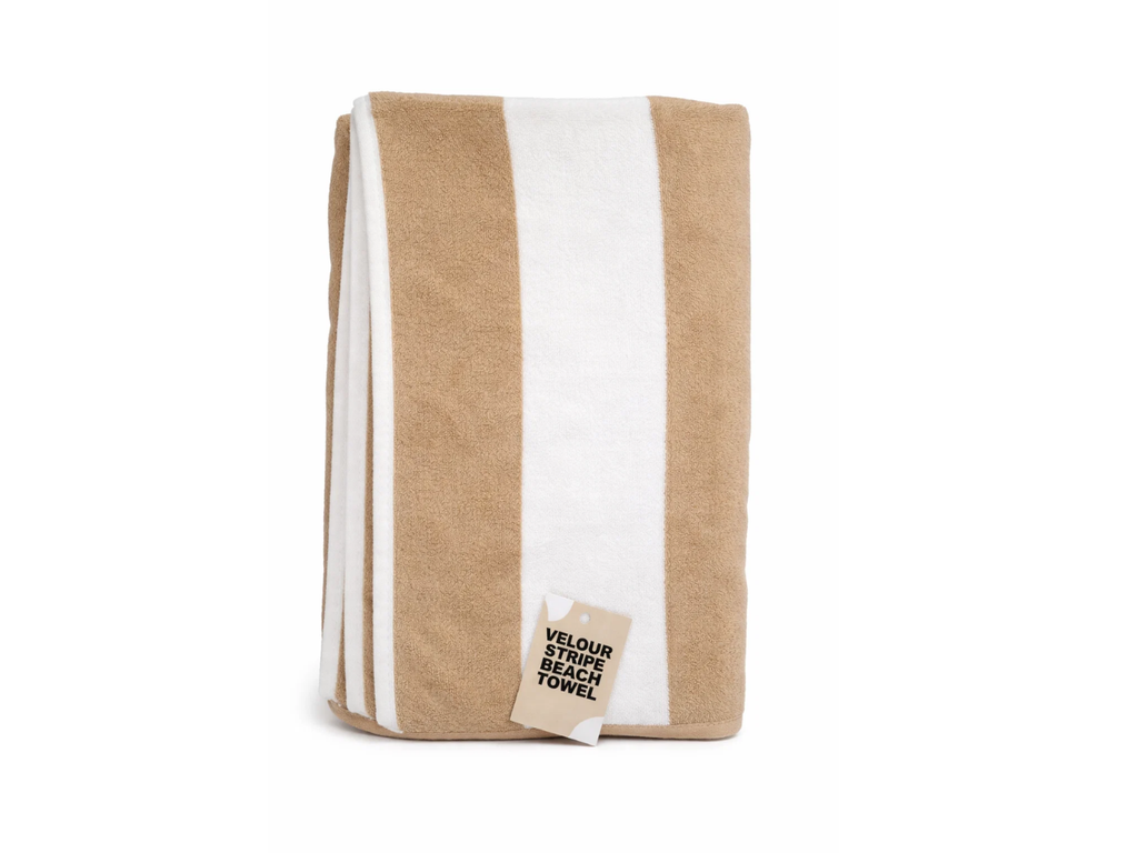 Velour Stripe Beach Towel | 85 X 175CM