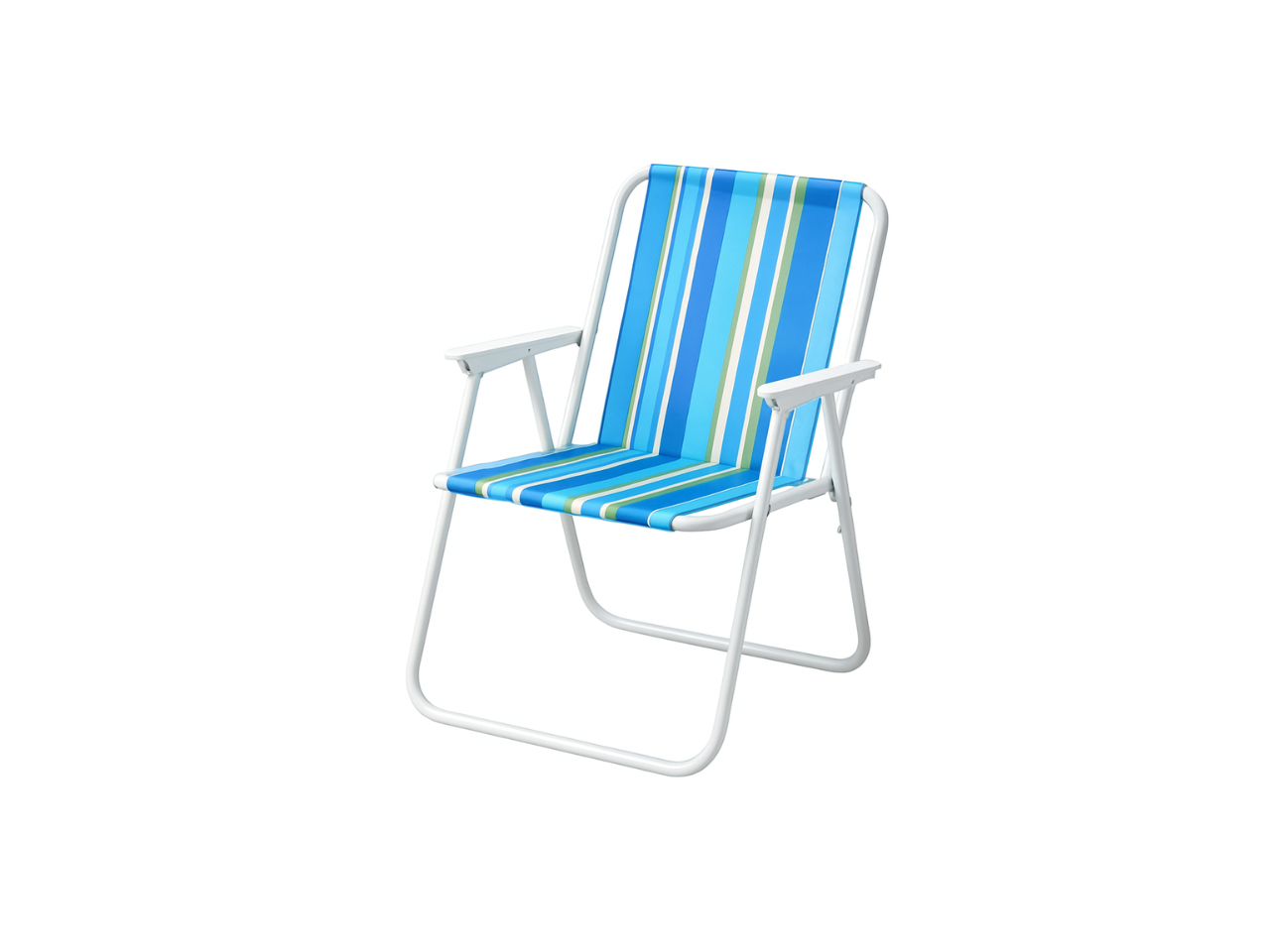 Fabric Folding Steel Chair | 54X77CM