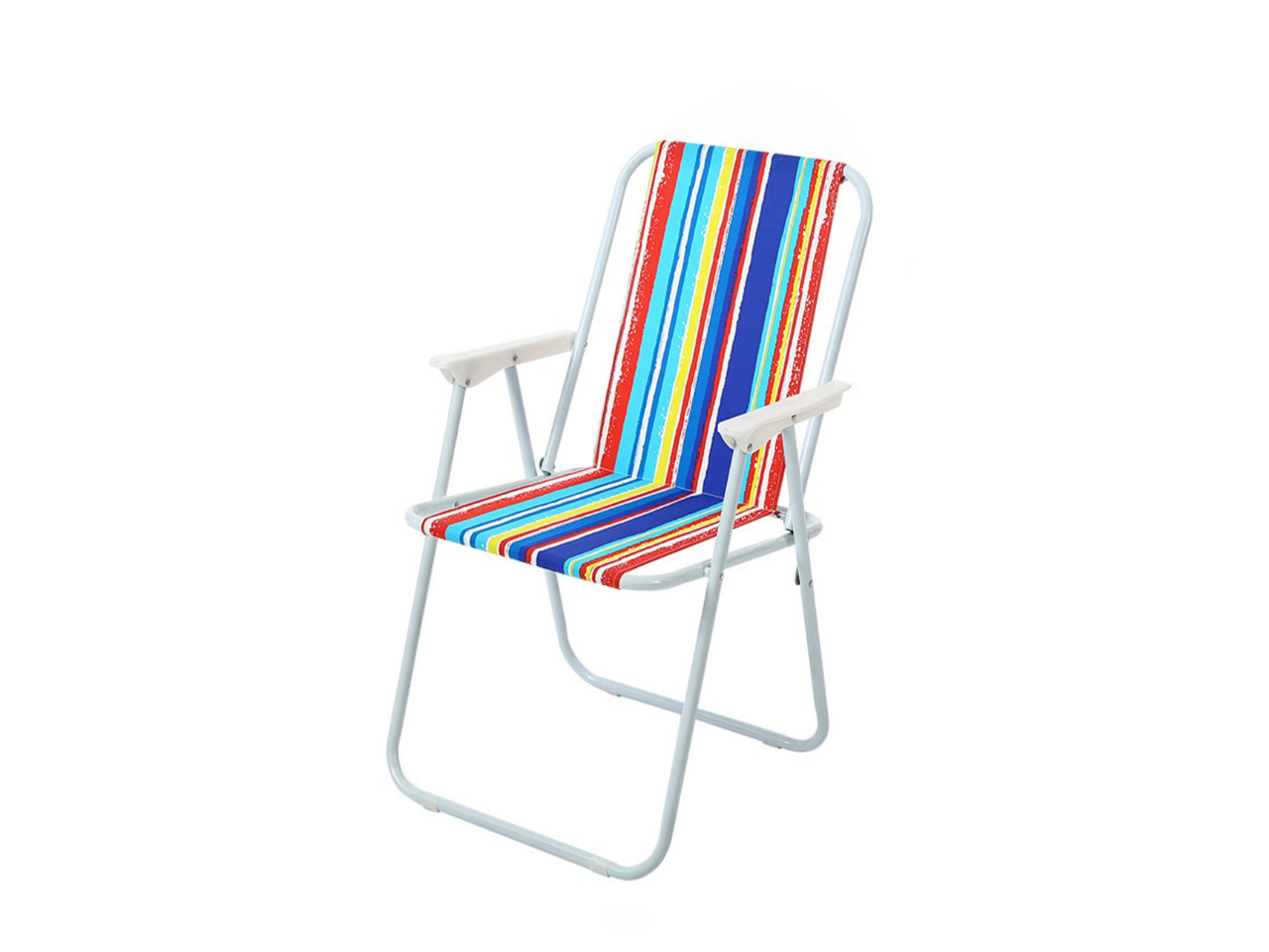 Fabric Folding Steel Chair | 54X77CM