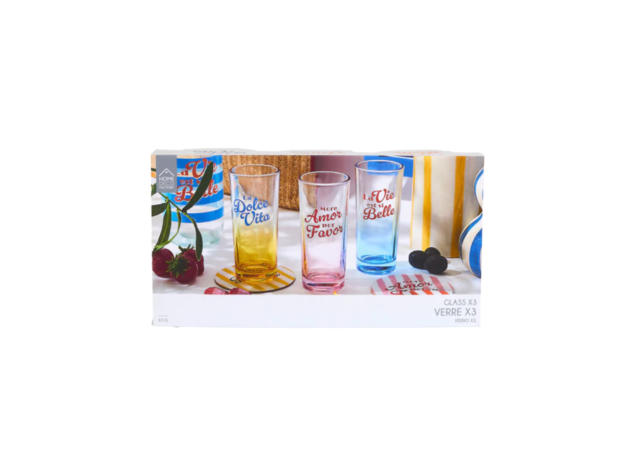 22cl Glass Set Dolce Vita | Set of 3