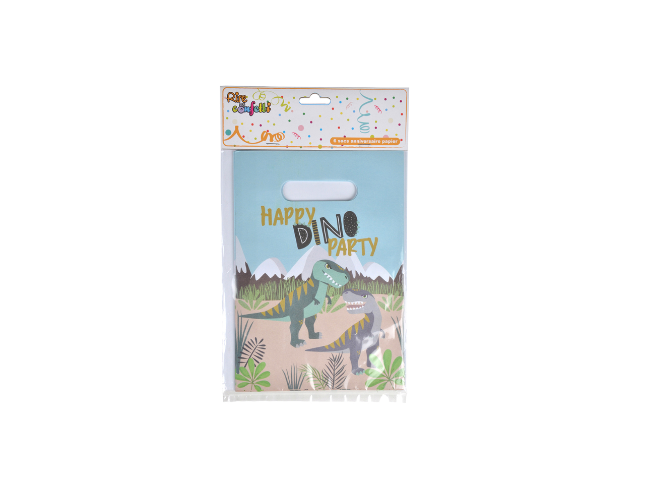 Dino Paper Loot Bags | 6Pcs