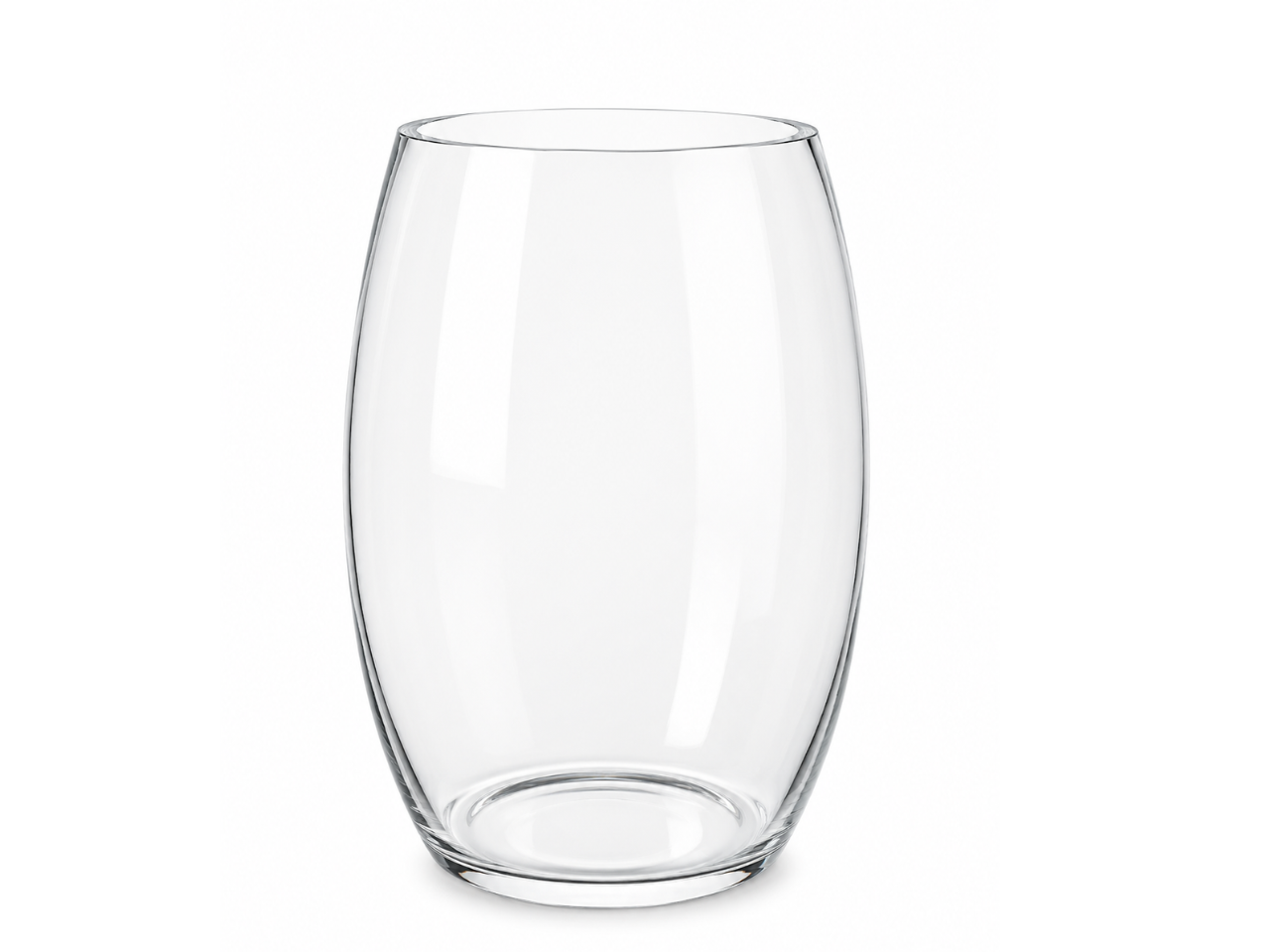 Clear Elegance  Glass Vase