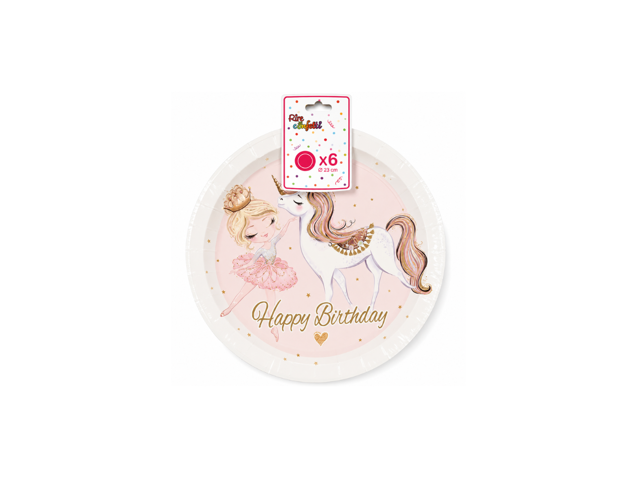 Princess Themed Paper Plates | 6Pcs