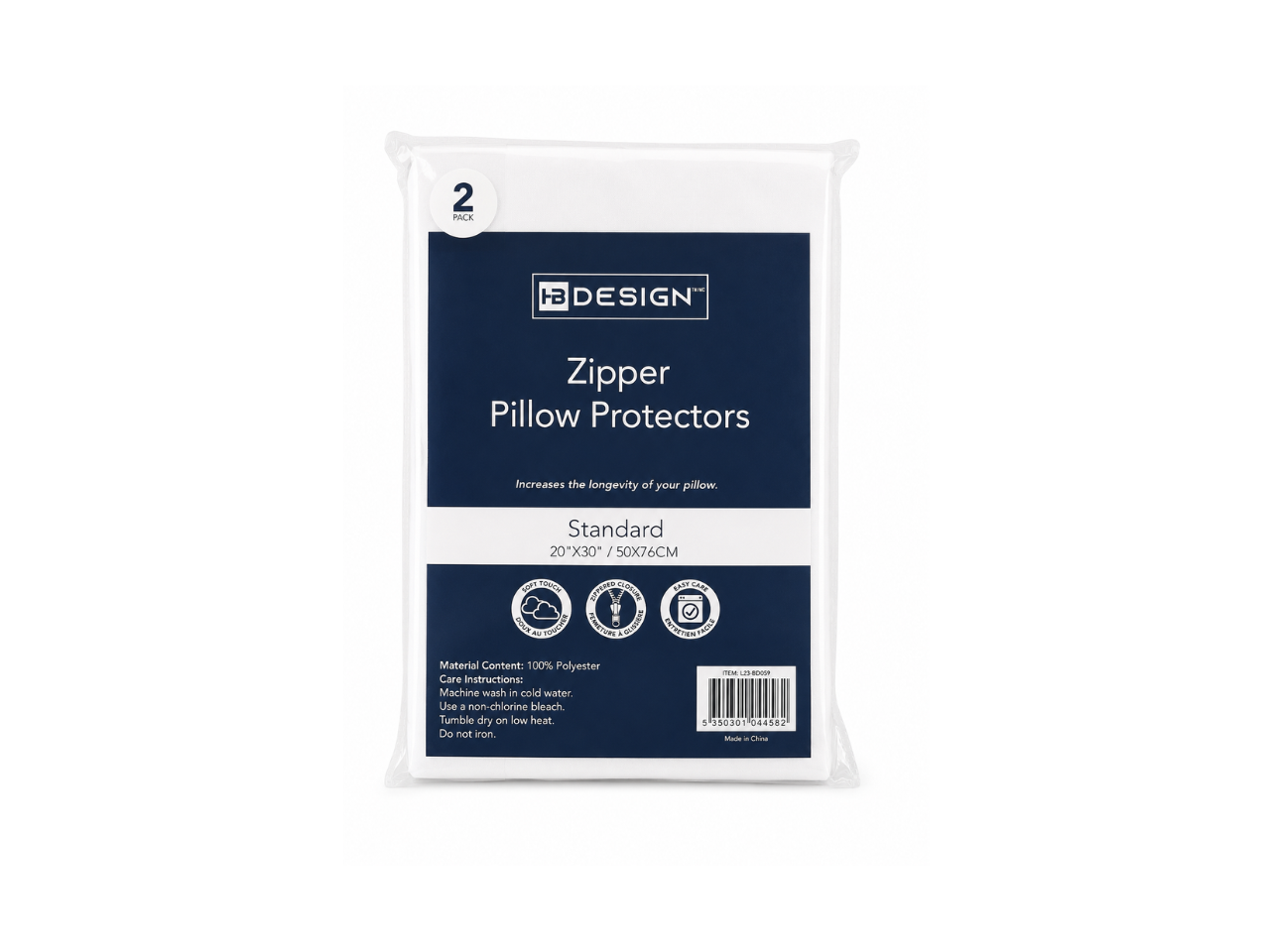 Zipper Pillow Protectors | Set of 2