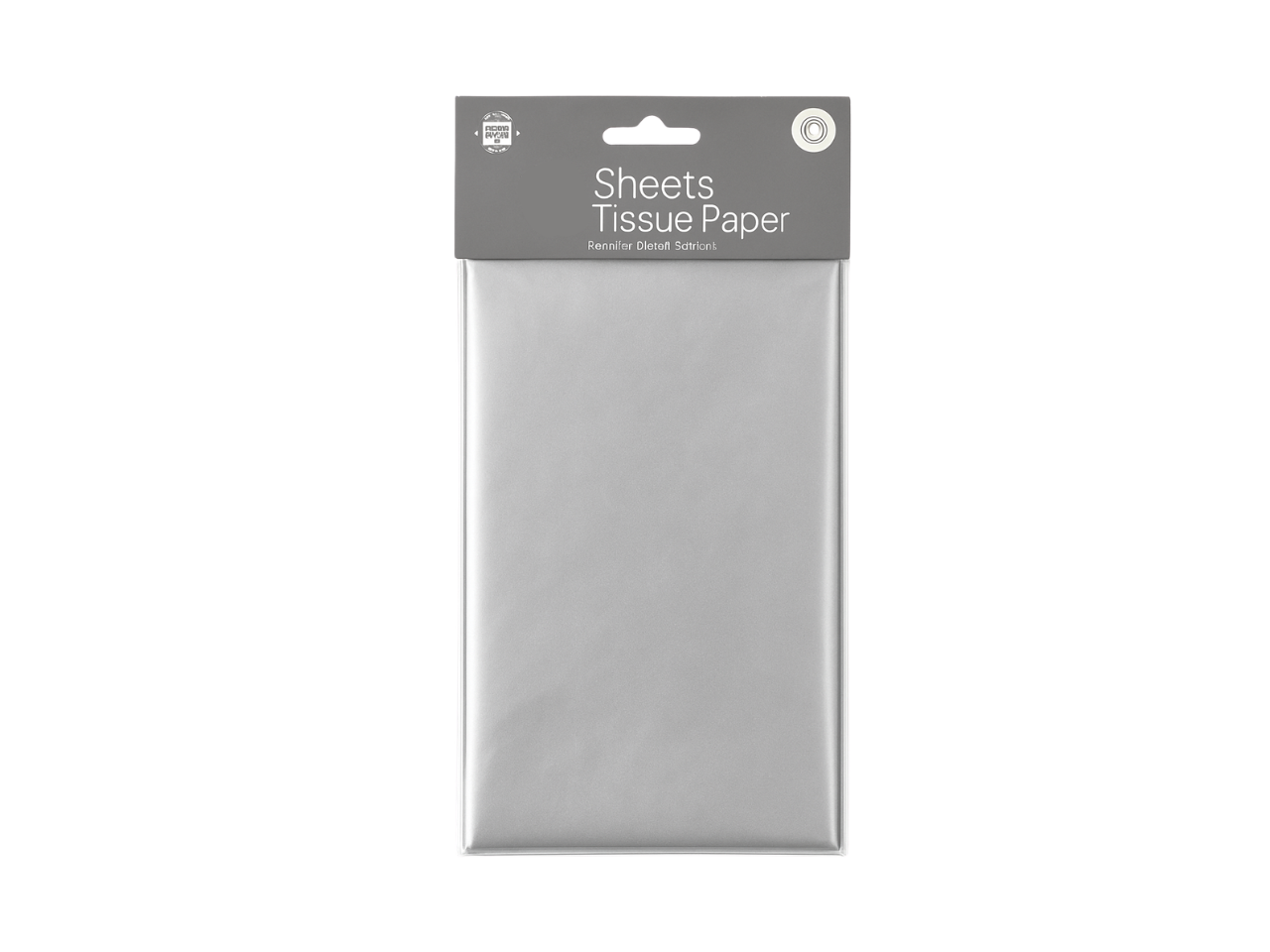 Pack of 4 Tissue Paper |  Silver