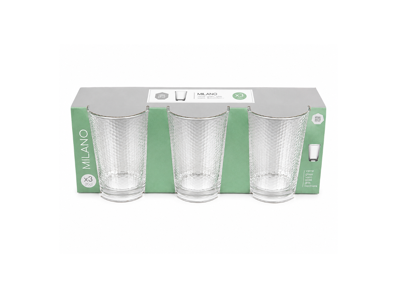 Milano Glasses | Pack of 3